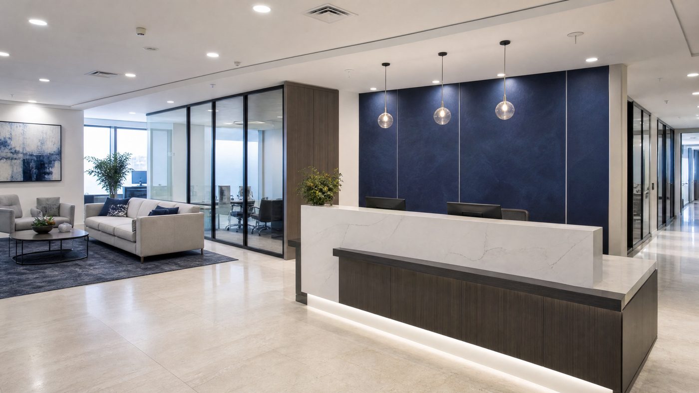 Reception area at the Tivunorel Intelligence Adelaide office